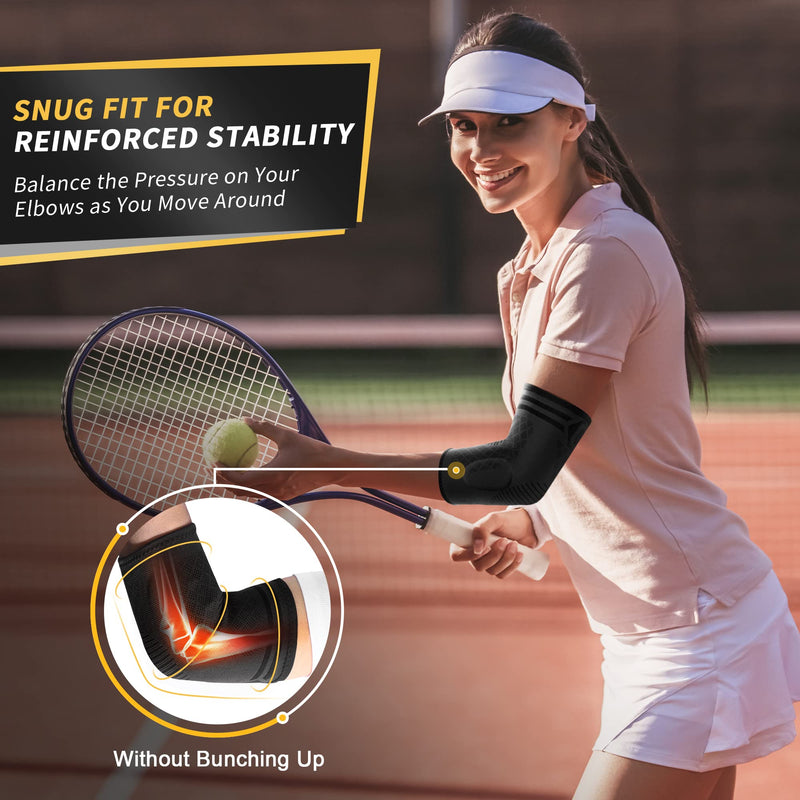 Cambivo 2 X Elbow Brace, Elbow Bandage For Men And Women, With Gel Padding, Pain Relief For Tennis Elbow, Golfer'S Elbow, Tendonitis, Suitable For Tennis, Golf, Basketball - NewNest Australia