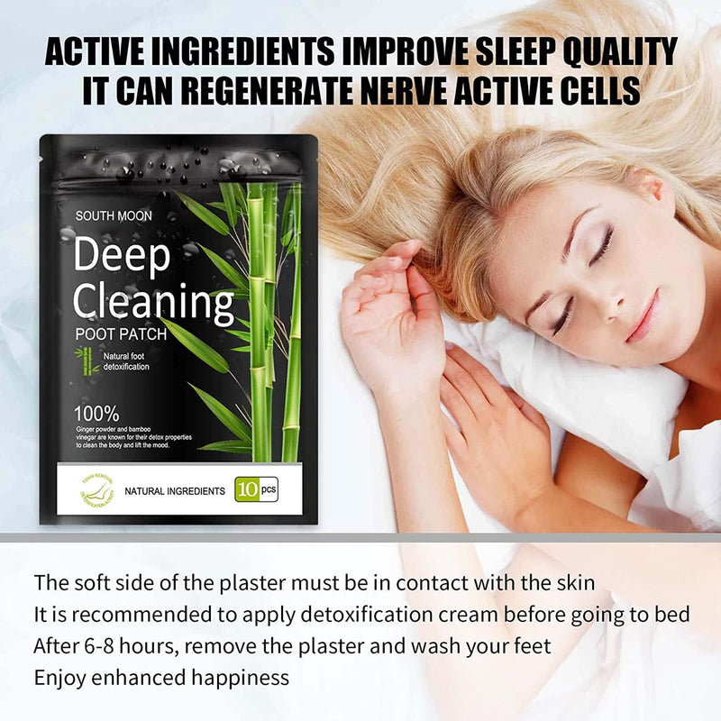Detox foot plasters, 30 pieces natural detox plasters for feet, deep cleansing foot pads, foot care pads, detox plasters original, detoxify the body, promote blood circulation, improve sleep, 30 pieces, one size - NewNest Australia