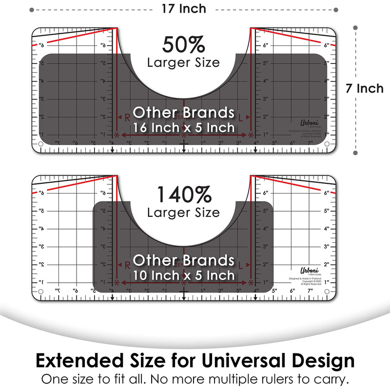Tshirt Ruler Guide for Vinyl Alignment, T shirt Rulers to Center Designs, T shirt Alignment Tool Vinyl Placement, Tshirt Guide Ruler for Heat Press, Tee Shirt Ruler for Vinyl Alignment and Measurement 1 Pack - NewNest Australia