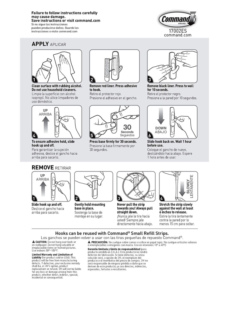 NewNest Australia - Command Small Utility Hooks Mega Pack, White, 24-Hooks (17002-MPES), Organize your dorm 24 Hooks 