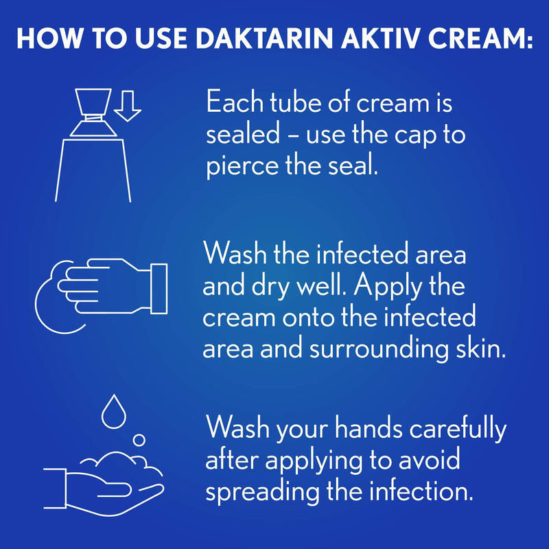 Daktarin Aktiv Cream – Help Treat Your Athlete's Foot - Athlete's Foot Cream - Foot Care - 30 g - NewNest Australia