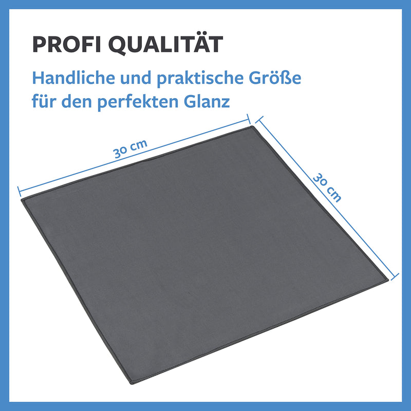 Carbigo® 210 GSM professional microfiber cloth - streak-free cleaning, glasses, screens - lint-free & soft microfiber cloth - innovative polishing cloth display 30x30cm (2x) 2 - NewNest Australia