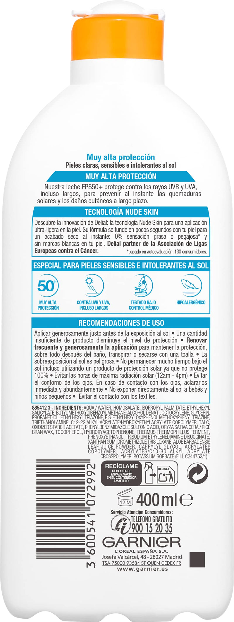 DELIAL Sensitive Milk SPF 50 Plus 400 ml - NewNest Australia