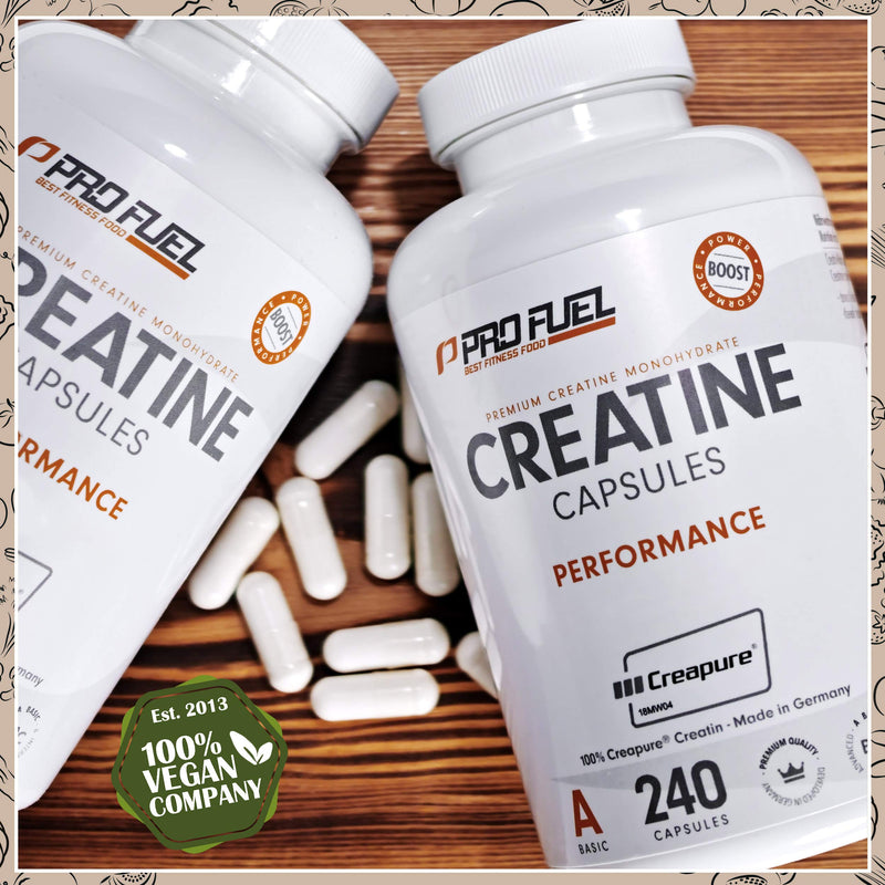 Creatine Capsules 240X With 850 Mg Creapure Creatine Monohydrate ‚ High-Quality Creatine Made In Germany ‚ 100% Vegan ‚ Extra High Dose For Fitness And Weight Sports ‚ Profuel - NewNest Australia