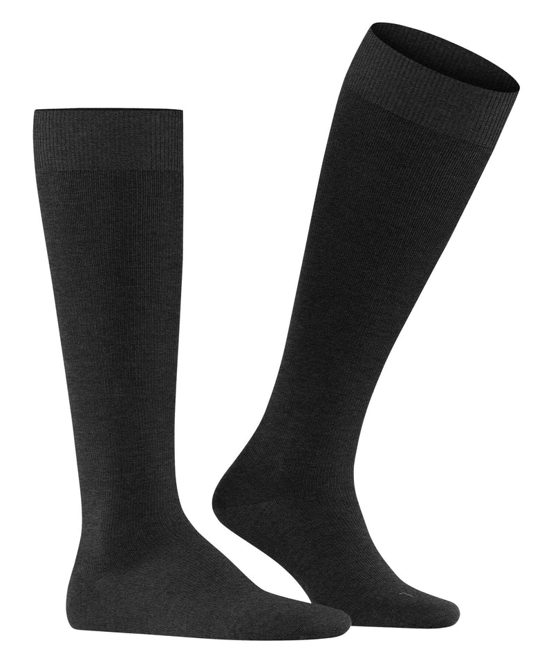 Falke Lufthansa Travel & Comfort Men'S Energizing Wool Knee Socks Breathable Climate Regulating Odor-Inhibiting Wool Compression Socks Elegant For Travel Long Standing Flights 1 Pair - NewNest Australia
