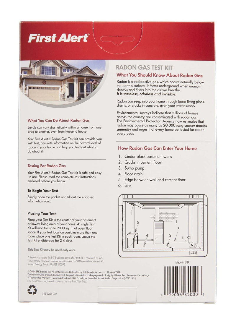 First Alert Radon Gas Test Kit, RD1 - NewNest Australia