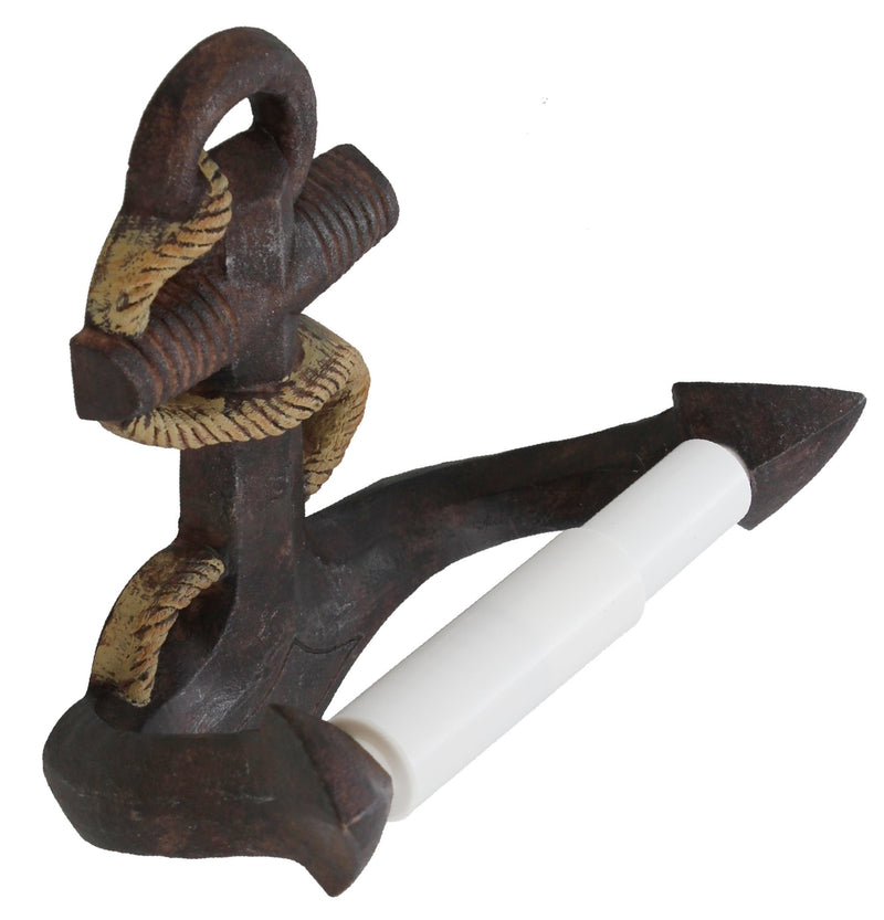 Toysdone Boat Anchor Toilet Paper Holder - Rustic Rope Wrapped Nautical Decor,Brown Product Name - NewNest Australia