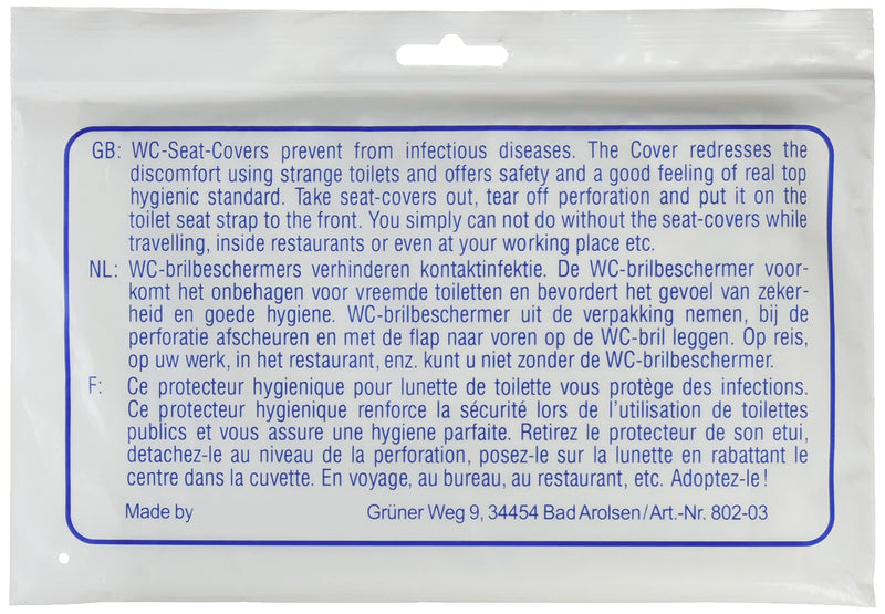 Toilet seat protector pack of 25 - NewNest Australia