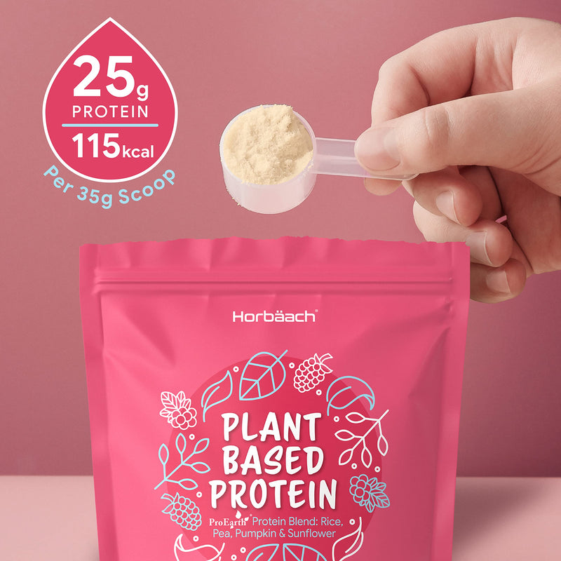 Vegan Protein Powder | 270 g | Plant Based Protein Blend: Pea, Rice, Pumpkin & Sunflower | with Complete Amino Acid Profile | Vegan, Vegetarian, No Artificial Preservatives | by Horbaach - NewNest Australia