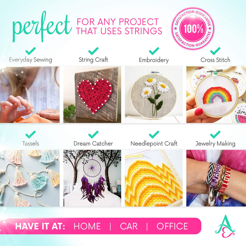 Embroidery Thread Mermaid Color Palettes - Friendship Bracelet String - 100 Embroidery Floss Coded as Embroidery Thread Numbers - Cross Stitch, Thread or String Craft - Best Bracelets String Set - NewNest Australia