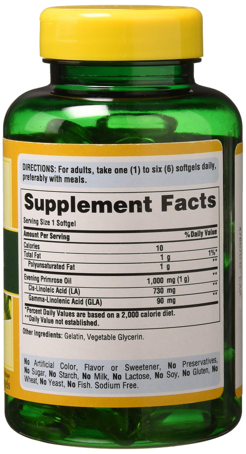 Puritans Pride Evening Primrose Oil 1000 Mg with Gla, 120 Count - NewNest Australia