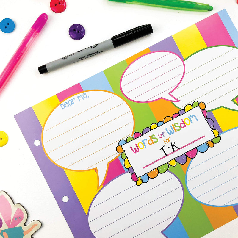 School Memory Scrapbook Refill Extra Pages Kits (Two Grades) for First & Last Day of School for Class Keeper Memory Keepsake Book for Girls Pastel for Girls - NewNest Australia