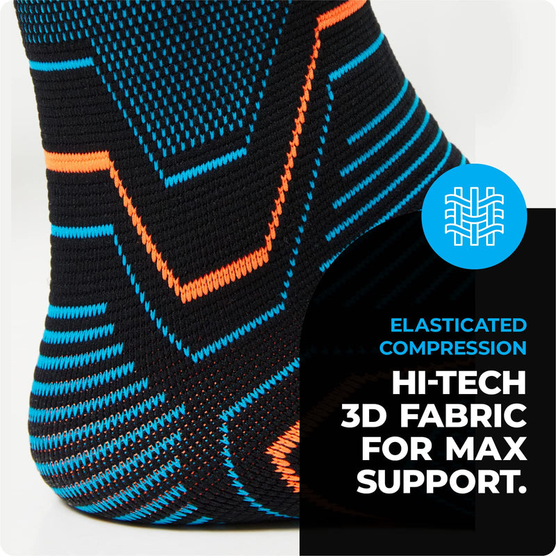 VITTO Ankle Support for Sprained Ankle, Arthritis, Joint Pain, Strains, Ankle Injury, Recovery, Rehab, Sports, Basketball - Multi Zone Compression Sleeve (L) L 1 - NewNest Australia
