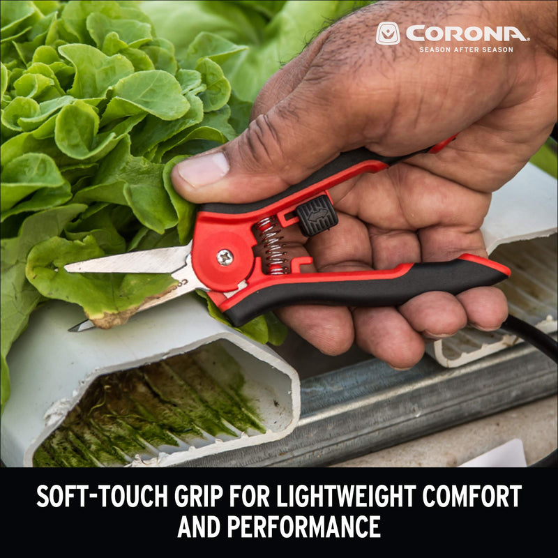 Corona FS 4120 Hydroponic Micro Snip Scissors for Gardening, Landscaping Herbs, Flowers and seedlings, 6-Inch - NewNest Australia