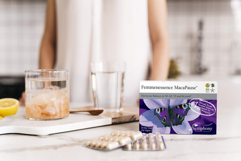 Femmenessence MacaPause – Clinically Proven for Post Menopause, Natural Hormone Balance Supplement for Women | Bone and Heart Health, Symptom Relief, 120 Gelatinized Maca Vegan Capsules, 30-Day Supply - NewNest Australia