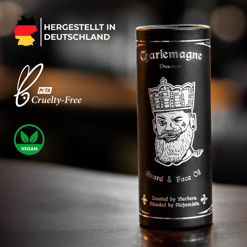 Charlemagne Beard Oil - Vegan Beard Oil Lime Mint Scent - Beard Oil Made in Germany Beard Oil Men - Natural Beard Care Oil Stimulates Beard Growth - Beard Care Men Beard Oil Vegan Lime - Mint 30 ml (Pack of 1) - NewNest Australia