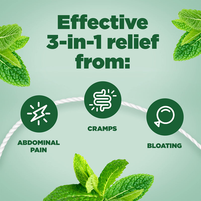 Buscomint 0.2 ml Peppermint Oil IBS Multi Symptom Treatment, Soft Gel Capsules, 24 Count (Pack of 1), 100% Natural Active Ingredient, Preservatives Free 24 Count (Pack of 1) - NewNest Australia