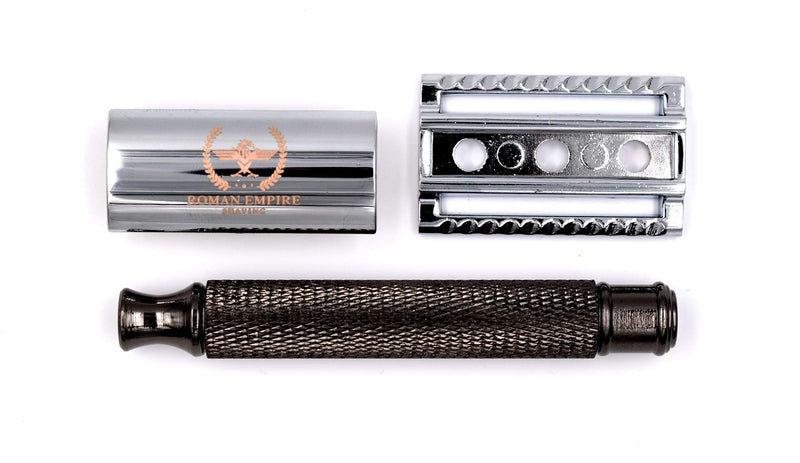 Roman Empire Shaving Caesar Red Brass Safety Razor - Elegant Safety Razor For Men And Women - Wet Razor Set Including 20 Razor Blades From Astra, Derby, Shark, Treet - Razor Set - NewNest Australia