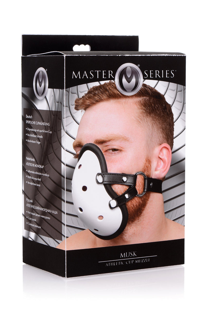 Master Series Musk Athletic Cup Muzzle, White - NewNest Australia