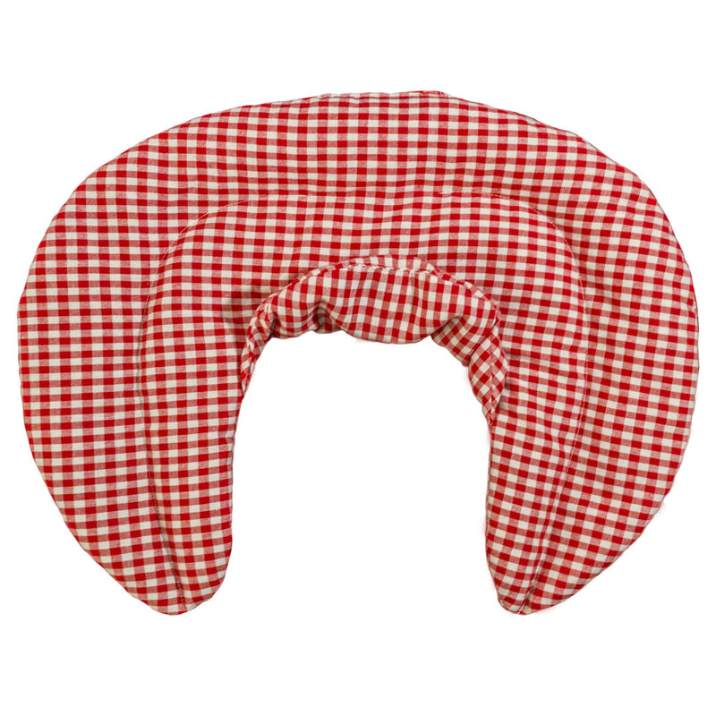 Neck pillow with stand-up collar - cherry stone pillow - neck pillow heat pillow - 2 in 1 - heat and cold possible - cherry stone pillow, red and white - NewNest Australia