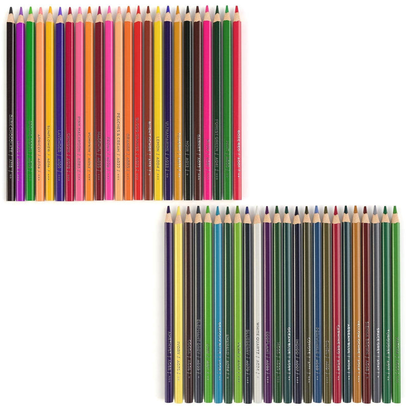 Arteza Colored Pencils, 48 Colors, Soft, Highly-Pigmented, Wax-Based Core Pencil Crayons, Art Supplies For Adults & Teens - NewNest Australia