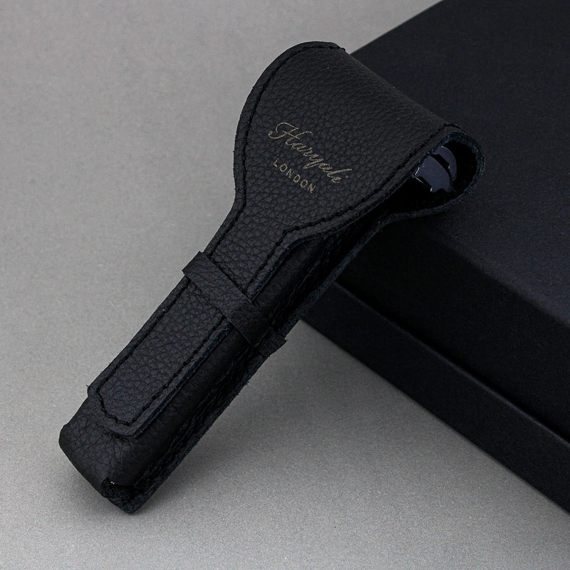 Haryali London safety razor leather case - wet razor protection genuine leather - leather case for razors - handmade leather case - NewNest Australia