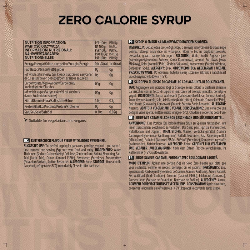 Bulk Calorie Free Syrup, Calorie Free, Sugar Free, Caramel Candy, 400 ml, Packaging May Vary 400 ml (Pack of 1) - NewNest Australia