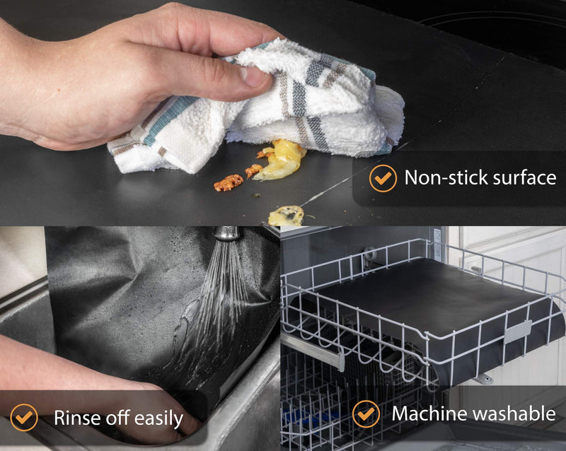 Oven Liner by Linda’s Essentials (3 Pack) - Large Premium Oven Liners For Bottom of Electric Oven and Gas Oven - Reusable Non-Stick Oven Mat for Bottom of Oven - BPA and PFOA Free - NewNest Australia