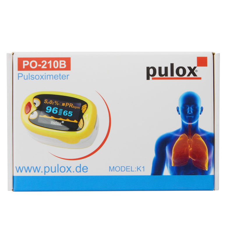 Pulox PO-210B children's pulse oximeter - battery-operated finger pulse oximeter for children and toddlers - NewNest Australia