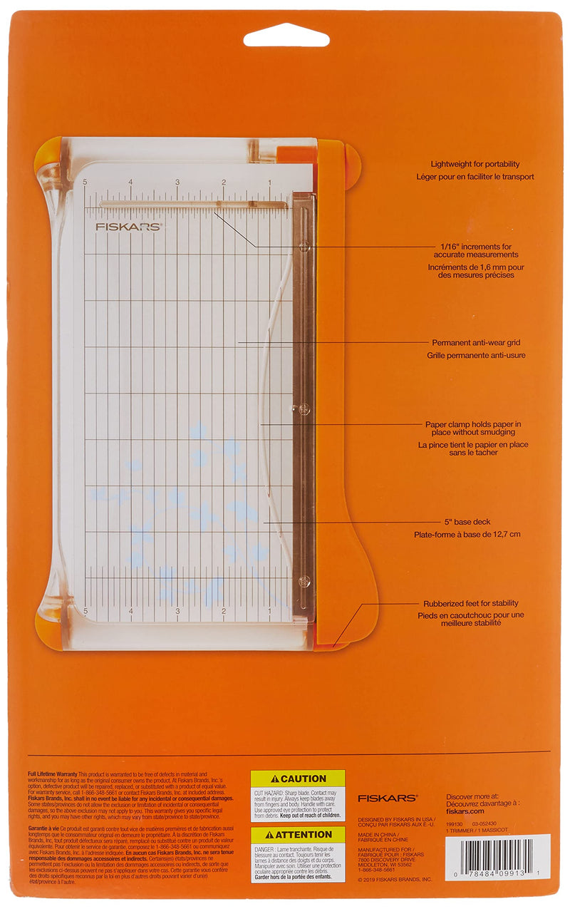 Fiskars 9 Inch Bypass Paper Trimmer (199130-1001),White - NewNest Australia