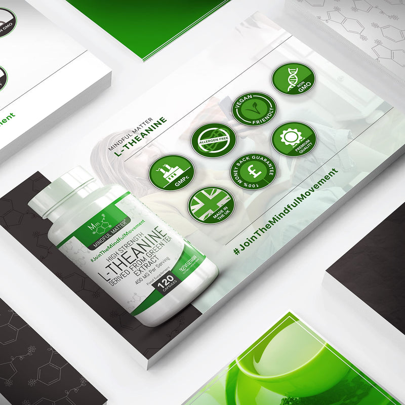 Mm L Theanine | 120 Theanine Capsules - 1000Mg L-Theanine High Dose Green Tea Extract With 400Mg L-Theanine Per Serving | Theanine L Theanine | Gmo, Gluten & Allergen Free | Made In The Uk - NewNest Australia