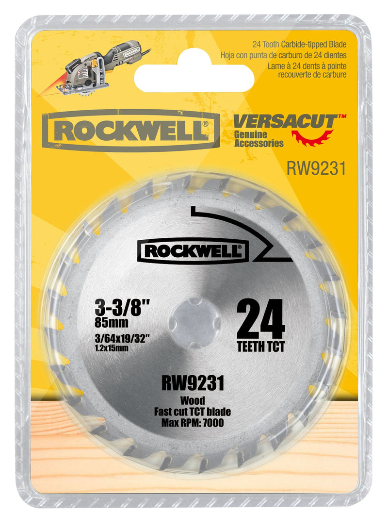 Rockwell RW9231 VersaCut 3-3/8-inch 24T Carbide-tipped Circular Saw Blade - NewNest Australia