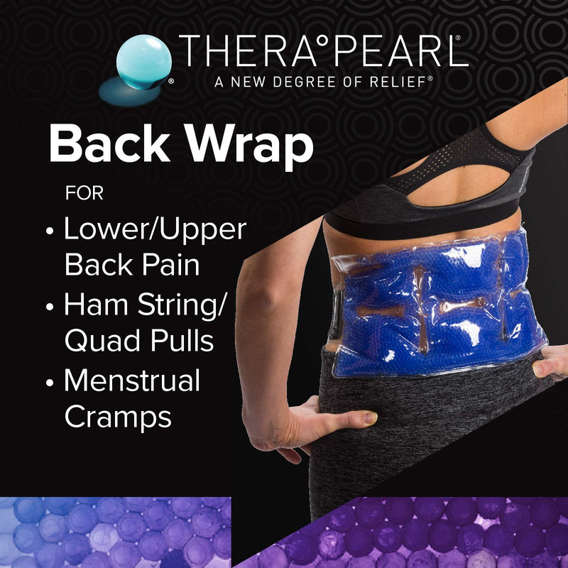 TheraPearl Back Wrap, Reusable Hot & Cold Therapy Pack with Gel Beads, Best Ice Pack for Wrist and Ankle Sprain, Flexible Hot & Cold Compression for Arthritis Pain Relief & Sports Injuries - NewNest Australia