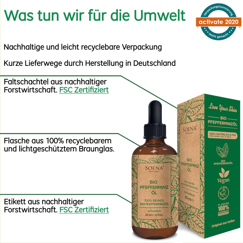 INTRODUCTORY PRICE – 100% ORGANIC PEPPERMINT OIL | Natural & Pure - Essential Oil | Mint Oil - Promotes Hair Growth - Hair Oil for Hair Loss | Aromatherapy - Relieves Headaches | Therapeutic oil - NewNest Australia