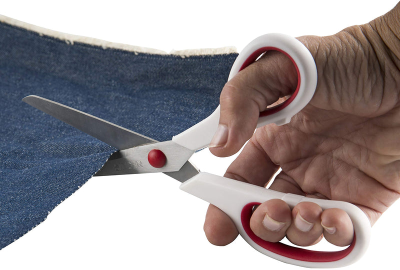 SINGER Fabric Scissors with Comfort Grip, 1-pack, Red & White - NewNest Australia