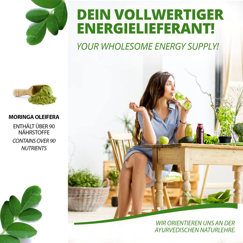 Moriveda Moringa Powder 250G I Vegan And Gluten-Free I Microfine Oleifera Leaf Powder Contains Vitamins, Proteins, Amino Acids, Micronutrients With The Highest Bioavailability I 1 X 250 G 250 G (Pack Of 1) - NewNest Australia