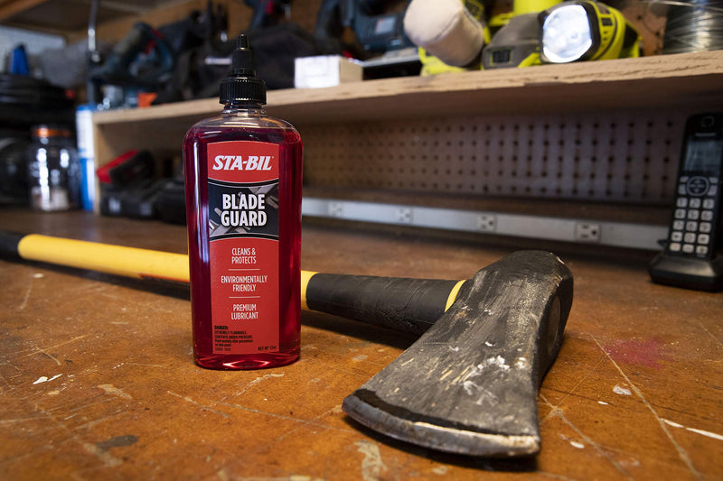 STA-BIL Blade Guard - Premium Blade Lubricant, Helps Maintain Blade Edge, Will Not Harm Plants, Protects Against Rust and Corrosion, Safe for Use On Gas and Electric Equipment, 12oz (22503) , Orange - NewNest Australia