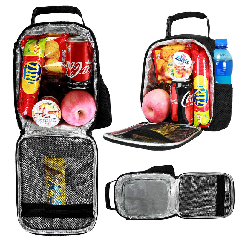 NewNest Australia - KIds Insulated Lunch Bags For Food Children 3D Shark Lunch Tote Box Meals With Shoulder Adjustable Strap And Water Bottle Holder 