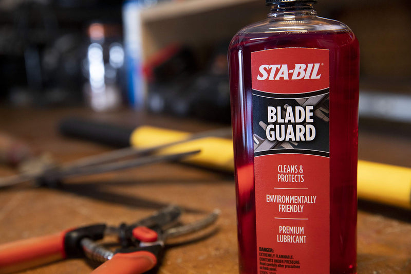 STA-BIL Blade Guard - Premium Blade Lubricant, Helps Maintain Blade Edge, Will Not Harm Plants, Protects Against Rust and Corrosion, Safe for Use On Gas and Electric Equipment, 12oz (22503) , Orange - NewNest Australia