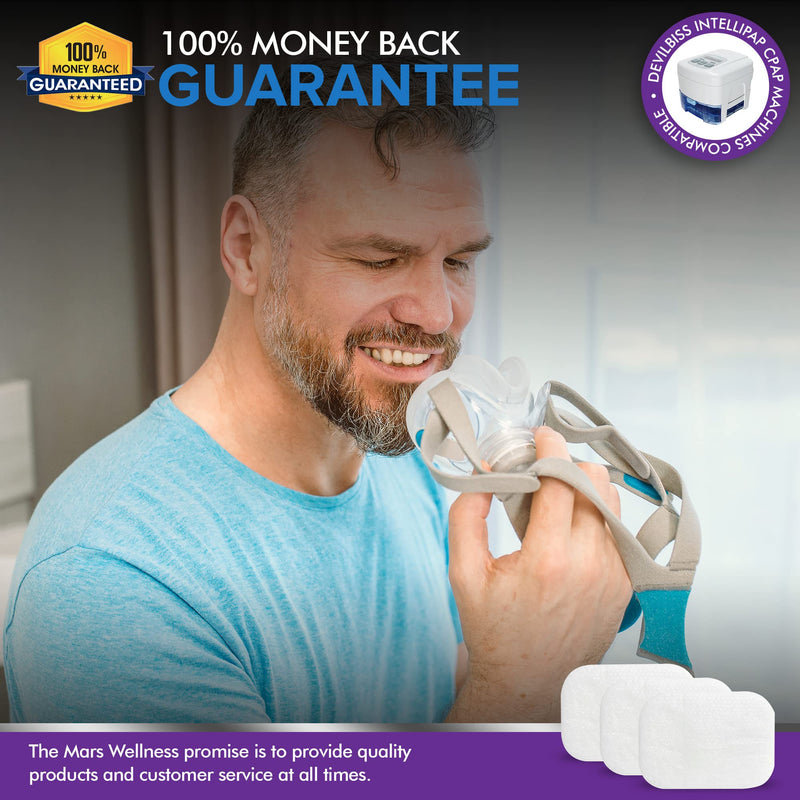 Mars Wellness CPAP Filter Kit - Compatible with Devilbiss IntelliPAP CPAP Machines - 12 Ultrafine Filters - Made in The USA 12 ultra fine filters - NewNest Australia