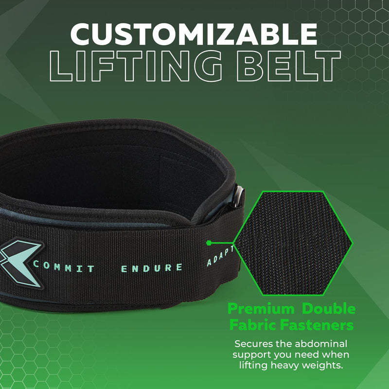 Picsil Weight Lifting Belt, Lumbar Support, Excellent For Squats, Clean, Lung, Deadlift, Thrusters, Adjustable Belt With Space For Patches, Comfortable Waist - NewNest Australia
