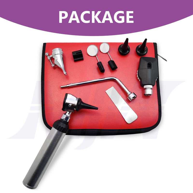 Fiber Optic ENT Set Otoscope Kit for Adults Children Ear Healthy Tool for Nurses Adults Children Baby Elderly Pets Animals Veterinary Otoscope - NewNest Australia