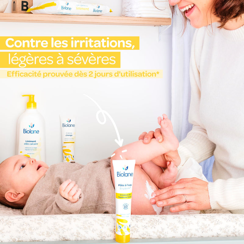 BIOLANE - Eryderm Water Paste – Baby – New Packaging – Relief, Repairs – Irritations, Redness – Epidermis Buttocks – 75ml – Made in France - NewNest Australia