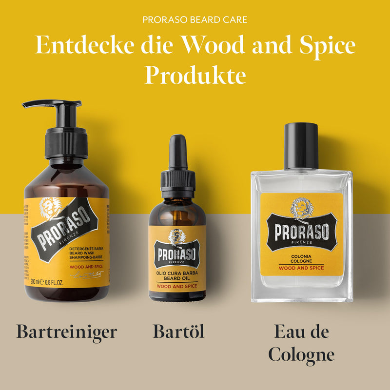 PRORASO Eau de Cologne, 100 ml, Wood & Spice - NewNest Australia
