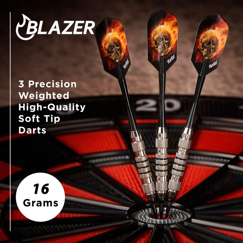 Fat Cat Blazer Soft Tip Darts with Storage/Travel Case, 16 Grams - NewNest Australia
