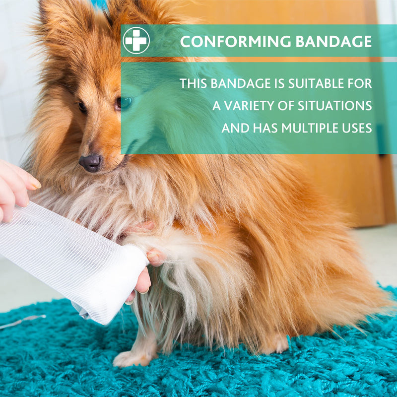 Reliform White, Soft, Comfortable, And High Absorbency Conforming Retention Bandage Designed To Secure Dressing And Wounds. First Aid Bandages For Wound Covering - (5cm X 4m ) Pack Of 10 - NewNest Australia
