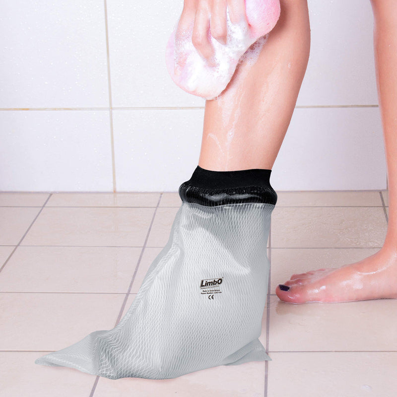 LimbO Waterproof Protectors Dressing Cover, Adult Foot Shower Cover for Bandages and Light Dressings M25, 26 to 34 cm Ankle Circumference M25: 26-34 cm Ankle Circ. - NewNest Australia