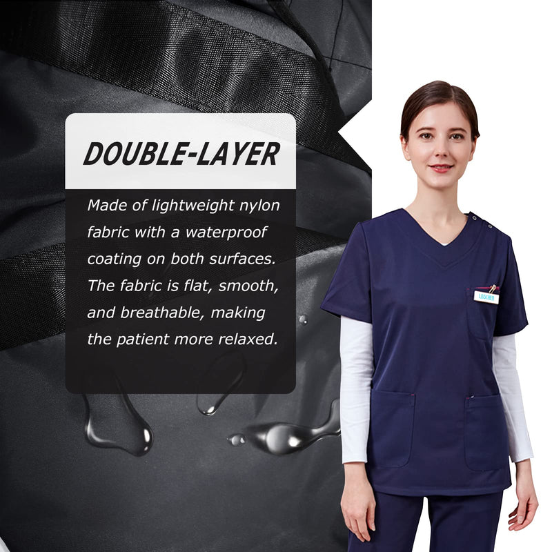[Hole] Transfer Board For Patient Lifter, Patient Transfer Board With Eight Handles, Suitable For Overweight People, Elderly People And Patients Who Need To Be Transferred (Black 48 X 40 Inches) - NewNest Australia