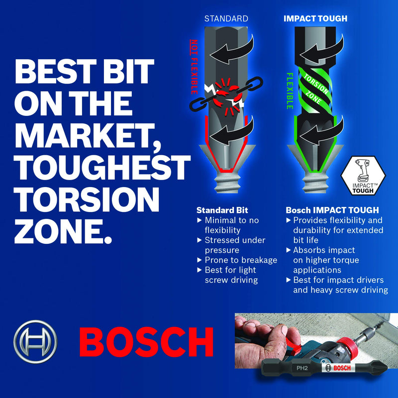 Bosch ITT251B 1 In. Torx #25 Impact Tough Screwdriving Bit - NewNest Australia