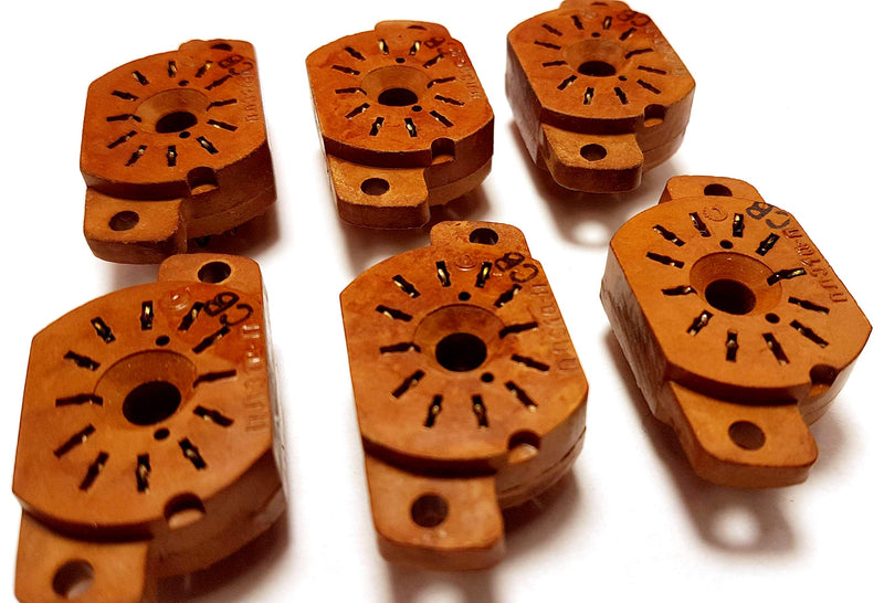 NewNest Australia - Socket for Nixie Tubes Military Version IN-12A, IN-12B, IN-15A, IN-15B, IV-22, New 6 pcs 